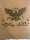 Antique Folk Art Carved Wood Dovetailed Eagle Scene Early Americans Rare