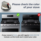 Dg64-00473a Stove Knobs Replacement For Samsung Gas Range - Control Dial Knob