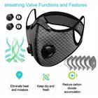Anti Pollution Half Face Cover Dust Mask Respirator Filters Reusable Facepiece