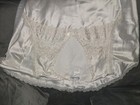 Christian Dior Women s White Satin Full Slip W  Lace Trim  Solid  Size M
