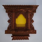 Window Wood Frame Nepalese Hand Carved From Wood Kumari Jhyal  11 h X 11 5 w