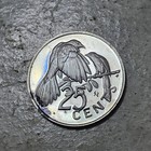 British Virgin Islands          25 Cents Coin 1973  queen Elizabeth Ii   Proof 