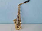 Slade Alto Saxophone     Gold     Played Once     Complete W  Case   More