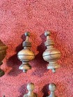Lot Of 9 Wooden Finials Ornate Decorative Architectural Salvage Home Garden Vtg