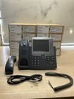 Lot Of 8 Cisco Cp-7975g Voip Office Phone W  Adjustable Stand handset  jua2069
