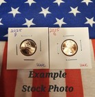 2025  P   D Lincoln Sheild Cent Set Of 2   Uncirculated   An End Of An Era   