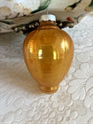 Vintage Shiny Brite Christmas Tree Ornament Lantern  Chinese Gold Glass Lg  Size