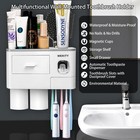 Wekity Multifunctional Wall-mounted Toothbrush Holder  Automatic Toothpaste