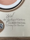 Illinois Central Railroad Exclusive Coral Dinning Service Art W patch 12 5 x9 5 