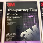 5x 3m Af 4300 Write-on Transparency Film 100 Sheets Overheads Projector New
