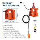 3 In 1 Portable Electric Hoist Winch 1100lbs Wired wireless Remote Control Crane