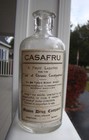 Antique Labeled Casafru Fruit Laxative - Mason Drug Co  - Boston Medicine Bottle