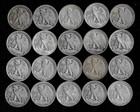 Walking Liberty Half Dollar Roll  20 Coins  90  Silver  1934-45  Lot  C21