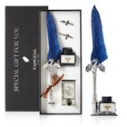 Vintage Dragon Quill Pen   Ink Set - Retro Feather Calligraphy Gift For Writing