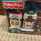 Fisher-price Little People Christmas Village Santa Sleigh Musical Tree 2004 Nib