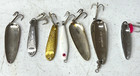Lot Of 7 Vintage Fishing Spoon Baits  Len Thompson Etc  