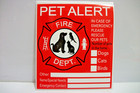 2 Pet Rescue Alert Emergency Decals  For Window Or Door Save Our Pets Stickers