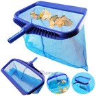 Swimming Pool Leaf Rake Skimmer Net - Heavy Duty Debris Cleaning Scoop Mesh Bag