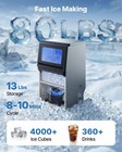 Vevor Commercial Ice Maker 80 Lbs 24h Ice Machine 13 Lbs Storage Bar Restaurant