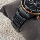 Bulova Marine Star 98b302 Black Dial Stainless Chronograph Quartz Men s Watch