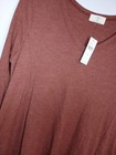 T la By Anthropologie Rust Waffle Knit Long Sleeve Top Shirt - Medium Womens