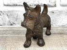 Small 4 5  Rustic Cast Iron Small Scottie Scottish Terrier Dog Paperweight