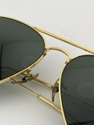Look  Vintage Pre Owned Ray Ban Aviator Sunglasses  Gold Rims  Green Grey Lens