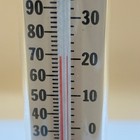 Vintage Conant Custom Brass Desk Thermometer Leaf Acorn 7 75  Vermont