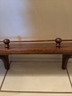 Vintage Solid Wood Hanging Wall Shelf With Spindle Gallery Rail 20    Long Country