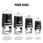 Custom Pet Face Stamp With Personalized Text     Self-inking Round Stamp