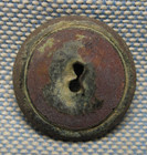 Dug Civil War Confederate Camp Flower Vest Button With Gilt From Shiloh