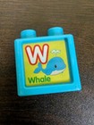 Vtech Ultimate Alphabet Train Replacement Letter J w Jacket  whale