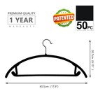 Premium Velvet Hangers 50 Pack Heavyduty- Non Slip No Shoulder Bump Suit Hang   
