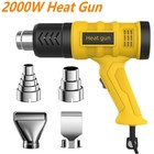 2000w Electric Heat Gun Hot Air Gun Stepless Temperature Heater   4 Nozzles Tool