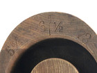 Primitive Millinery Wood Hat Block Mold Form Flaws