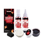 Halloween Fake Blood Makeup Set With Drops Spray Ointment Blood Clots Soap