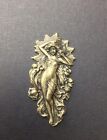 15203          Brass Oxidized Victorian Woman  Jewelry Finding