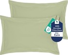 Pillow Shams 2 Pack Euro Size 26x26 Inch - Brushed 1800 Microfiber - Bed Pill   
