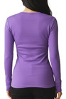 Casual Soft Cotton Long Sleeve Round Neck T-shirt Top Xs   Xl
