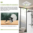Pandeels Universal Bathroom Fan Motor Replacement Exhaust Kit
