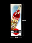 Vintage Martini Vermouth Vintage  Heavy Metal Sign  -xxxl  118x40 Cm 