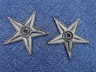 Vintage Antique Cast Iron Star Set 2 Anchor Masonry Architectural Salvage Barn
