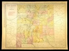 1911 Antique Map Of New Mexico Railroad Map Original Atlas Map Ep sw Rr Dated