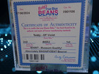 Ty Beanie Baby Violet Old Face Teddy 2nd 1st Gen Authenticated Mwmt Mq