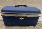 Vtg Samsonite Royal Traveller Montebello Train Case Blue With Tray No Key