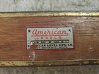 Vintage Brass Bound Wood Level American Level Mfg co  Detroit Mi 48  Mason Work
