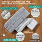 Joymoop Mop   Bucket  Flat Squeeze Mop  Hands-free Microfiber Floor Cleaning Set