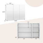 Medicine Cabinet Frameless Bathroom Wall Mounted Mirror Cabinet With Shelves