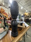 Newel Post Finial  Black Wood Pinecone Theme Decorative Finial