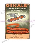 1956 Dekalb Seed Corn New Madison Ohio Metal Tin Sign Lodge Cafe Kitchen Plaque